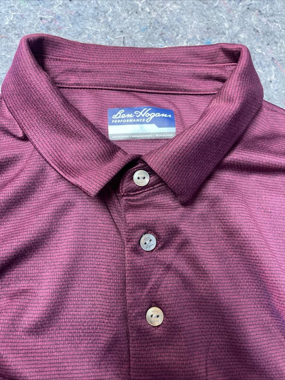 Hogan Men's Performance Polo in Deep Wine